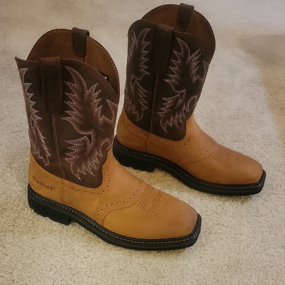 Ariat Two-Tone Leather Cowboy Boots